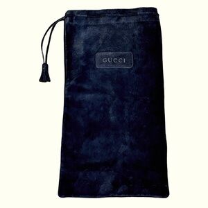 Gucci black suede tassel bag